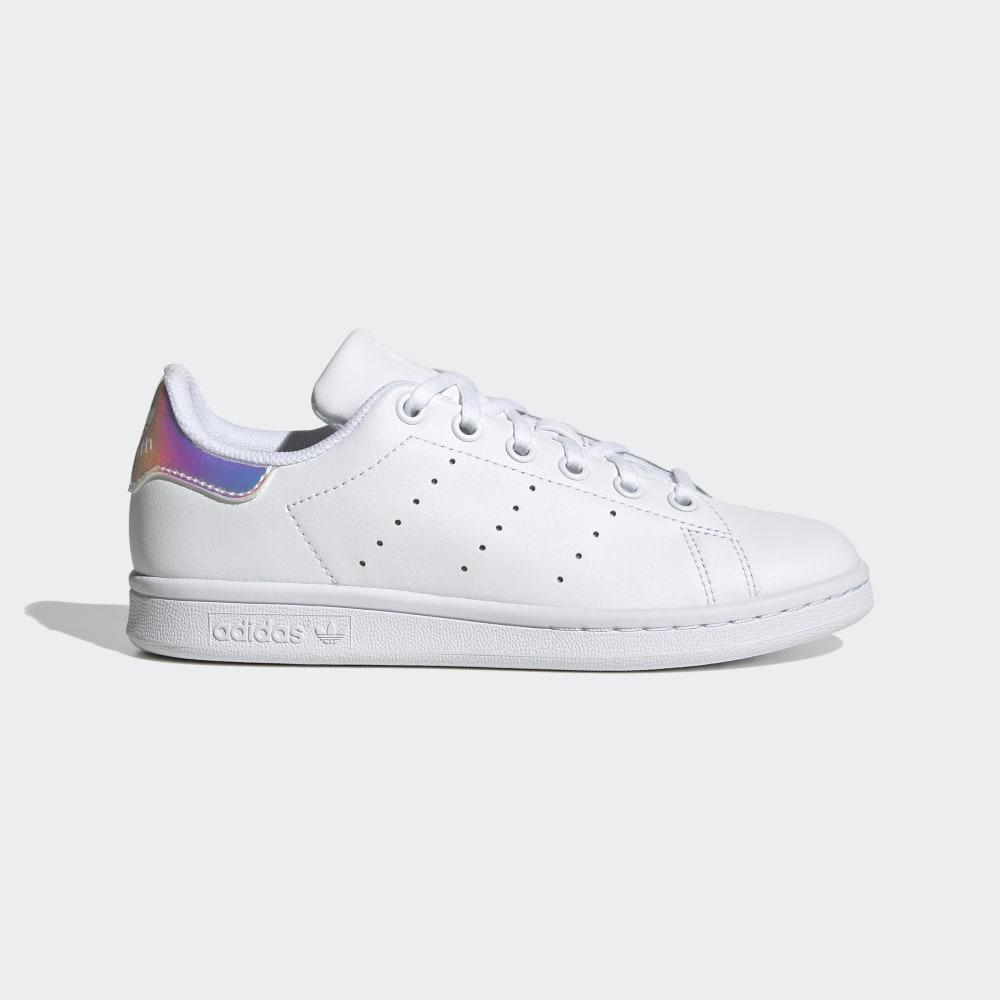 Adidas Boys' Stan Smith Originals Shoes White/Black Ireland FU6673